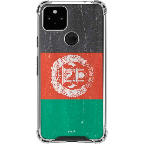 Afghanistan Flag Distressed Google Pixel 4a 5G Clear Case